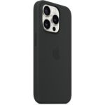 image produit Apple Coque en Silicone avec MagSafe pour iPhone 15 Pro - Noir ​​​​​​​ - livrable en France