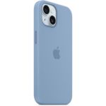 image produit Apple Coque en Silicone avec MagSafe pour iPhone 15 - Bleu d’Hiver ​​​​​​​