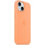 image produit Apple Coque en Silicone avec MagSafe pour iPhone 15 - Sorbet à l’Orange ​​​​​​​ - livrable en France