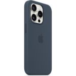 image produit Apple Coque en Silicone avec MagSafe pour iPhone 15 Pro - Bleu Orage ​​​​​​​