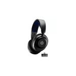 image produit SteelSeries Arctis Nova 4P Wireless — Casque gaming — Son spatial 360°— Sans fil 2,4 GHz grande vitesse — Batterie 36 heures — USB-C — Micro Gen 2 — PlayStation, PC, PSVR 2, Switch