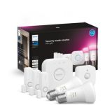 image produit Philips Hue Secure Kit de Démarrage Wca Détecteurs et Ampoules E27