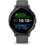 image produit Garmin Venu 3S - Montre connectée GPS Sport et santé - Gray avec Bracelet Gris foncé