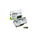 image produit ASUS DUAL NVIDIA GeForce RTX 4060 OC Edition / Blanc – Carte graphique (8GB GDDR6X, PCIe 4.0, DLSS 3, HDMI 2.1a, DisplayPort 1.4a, 2.5 slot, Ventilateurs axiaux à double roulement à billes, 0dB) - livrable en France