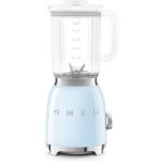 image produit Smeg, Blender BLF03PBEU 1,5 L, 4 Vitesses, 4 Fonctions Smoothie, Pulse, Glace Pilée et Autonettoyant, Bloc Moteur et Bouchon Doseur, Base Antidérapante, Range cordon Intégré, 800W, Bleu Azur - livrable en France