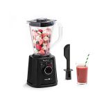 image produit Moulinex Perfect Mix+ LM88A8 Mixeur en verre, 1200 W, résultats rapides, capacité 1,5 l, 3 programmes : mixeur smoothie, hache glace, autoclean, bol en Tritan, avec spatule, noir - livrable en France