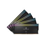 image produit CORSAIR Dominator Titanium RGB DDR5 RAM 64GB (4x16GB) DDR5 6400MHz CL32 Intel XMP Mémoire Informatique Compatible iCUE - Noir (CMP64GX5M4B6400C32) - livrable en France