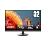 image produit Lenovo D32u-40 - Écran 31.5" 4K QHD (VA, 60Hz, 4ms, HDMI+DP, Câble HDMI) Inclinaison Réglable - Noir