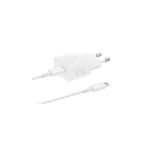 image produit Samsung EP-T2510X - Adaptateur Secteur - avec câble de données - 25 Watt - 3 A - PD 3.0, PD/PPS, SFC (24 pin USB-C) - sur Le câble : USB-C - Blanc