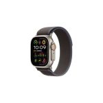 image produit Apple Watch Ultra 2 (49 mm GPS + Cellular) Smartwatch avec boîtier en Titane Robuste et Boucle Trail Bleu/Noir M/L. Suivi de l’activité Physique, GPS Haute précision, Bouton Action, Neutre en Carbone