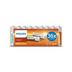 image produit Piles Philips PACK DE 36 PILES ALCALINES AA LR06