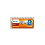 image produit Piles Philips PACK DE 36 PILES ALCALINES AAA LR03