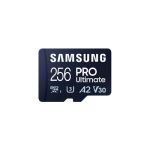 image produit Samsung 256 Go PRO Ultimate Carte Mémoire Micro SDXC jusqu'à 200 Mo/s avec Adaptateur USB, MB-MY256SB/WW
