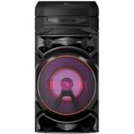 image produit LG, Enceinte Bluetooth Puissant, PartyBox, Karaoke, Grosse Enceinte Bluetooth Lumineuse, XBOOM, Portable à roulettes, Enceinte Bluetooth Portable Exterieur, Multi Bluetooth et Application, RNC5,Noir