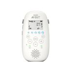 image produit Philips Avent DECT - Écoute-bébé audio avec veilleuse et berceuses, conversation bidirectionnelle, portée de 330m, autonomie de 18h, connexion sécurisée, capteur de température, son clair, SCD713/26