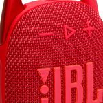 image produit JBL Clip 5, Enceinte Bluetooth ultra-portable, mousqueton intégré, son JBL Pro, basses percutantes, 12 heures d'autonomie, fonction Playtime Boost, résistante à l'eau et à la poussière IP67, en rouge - livrable en France