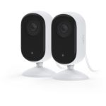 image produit Arlo Essential 2 Indoor 2K, Caméra de Surveillance WiFi Intérieure pour animaux de compagnie, Vision nocturne, audio bidirectionnel, avec obturateur d'objetif, Essai Arlo Secure inclus, 2 Caméra Blanc