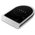 image produit Smeg, Plaque de Cuisson à Induction Portable PIC01BLMEU, Programmes de Barbecue, Fonction de Friture et de Maintien au Chaud, 9 Niveaux de Puissance, Fonction Boost, Accessoires Inclus, 2100W, Noir