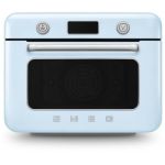 image produit Smeg, Mini Four Combiné COF01PBEU, 10 Fonctions de Cuisson, 33 Recettes Automatiques, Réservoir Amovible, Cuisson à la Vapeur, Fonction de Détartrage, Puissance 1800W, Bleu Azur - livrable en France