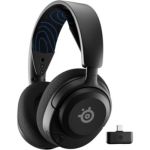 image produit SteelSeries Arctis Nova 5P Casque Gaming PS5 Sans Fil - Haut-parleurs magnétiques néodyme - 100+ profils audio - Batterie 60h - 2,4GHz ou BT - Micro ClearCast Gen 2.X - Pour PS4/5, PC, Switch, Mobile