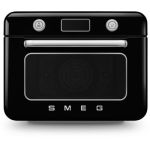 image produit Smeg, Mini Four Combiné COF01BLEU, 10 Fonctions de Cuisson, 33 Recettes Automatiques, Réservoir Amovible, Cuisson à la Vapeur, Fonction de Détartrage, Puissance 1800W, Noir