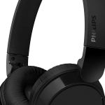 image produit Philips TAH4209BK Casque sans Fil Supra-aural Bluetooth léger, Isolation phonique Passive, 55 Heures d’autonomie, Son Naturel, appels clairs, Basses dynamiques, Recharge en 2 Heures Via USB-C - Noir - livrable en France