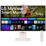 image produit LG LG MyView Smart Monitor 32SR85U-W.AEU Tout-en-Un 32, Dalle IPS résolution FHD (3840x2160), 5ms GtG 60Hz, HDR 10, DCI-P3 95% (CIE1976), inclinable, réglable en Hauteur - livrable en France