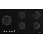 image produit SMEG PV395LN, Plaque de cuisson à gaz CLASSICA, Black