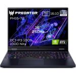 image produit ACER Portable Predator Helios 16 PH16-72-92EX Intel Core i9-14900HX 32GB DDRS5 1ToSSD NVIDIA GeForce RTX4080 16'' WQXGA MiniLED 250Hz (Mate) Win11H