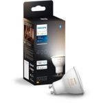 image produit Philips Hue White Ambiance Ampoule LED connectée, culot GU10, 400 lumens, Compatible Bluetooth, fonctionne avec Alexa, Google Assistant et Apple HomeKit. Pour salon, chambre et éclairage intérieur