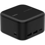 image produit Belkin Connect Station d'accueil GaN USB-C 6-en-1 Core, 130 W, Dock multiport avec PD 96 W, Ports USB-C, USB-A, Gigabit Ethernet et HDMI 4K, pour MacBook Pro, Ordinateurs Portables PC et Chromebook