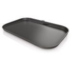 image produit Ninja Woodfire Plancha XL, plaque à rainures plate non adhésive, accessoire officiel Ninja, compatible avec les barbecues électrique d'extérieur OG850 / OG901, noire, XSKOGXLFPLTEU