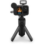 image produit GoPro HERO13 Black Creator Edition – Volta (poignée de Batterie, trépied, télécommande), Module multimédia + d'éclairage, Batterie Enduro, Support de Verrouillage magnétique et étui de Transport - livrable en France