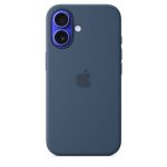 image produit Apple Coque en Silicone avec MagSafe pour iPhone 16 - Denim ​​​​​​​ - livrable en France