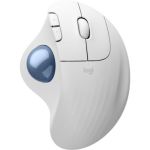 image produit Logitech Ergo M575S Souris trackball sans Fil, Souris Ergonomique sans Fil avec Bluetooth et dongle chiffré, contrôle Confortable par Le Pouce, Suivi précis et Fluide, pour PC/Mac - Blanc