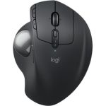 image produit Logitech MX Ergo S souris trackball sans fil avancée, souris ergonomique sans fil rechargeable USB-C avec Bluetooth et dongle chiffré, 6 boutons programmables, pour PC/Mac - Graphite - livrable en France