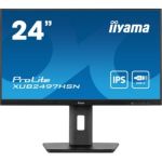 image produit iiyama Moniteur de Bureau XUB2497HSN-B1-23.8", Full HD LED, IPS, 1920 x 1080/100Hz, 1H1DP1C, Has, RJ45, Noir