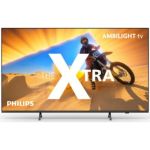 image produit Philips Ambilight The Xtra 75PML9009 Smart TV 4K Quantum Dot MiniLED - Écran 75 Pouces avec processeur d’Images P5 Perfect Ultra HD, Titan OS, Dolby Vision et Dolby Atmos Audio - Gris Anthracite