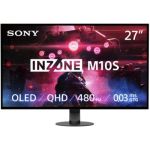 image produit Sony INZONE M10S -Ecran PC Gaming 27" OLED QHD: 1440p, 480Hz, 0.03ms GTG, DCI-P3 98.5%, G-Sync, Adaptive Sync, VRR, co-développé avec Fnatic, 1300 nits, DisplayPort 2.1-2 x HDMI 2.1- PC, PS5 - livrable en France