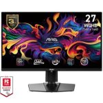 image produit MSI MAG 271QPX QD-OLED E2 écran Gaming 26.5 Pouces WQHD - Dalle 2560 x 1440 Quantum Dot OLED, 240Hz / 0,03ms, 99% DCI-P3, ΔE≤2, DisplayHDR True Black 400 - DP 1.4a, HDMI™ 2.1, USB Type-C