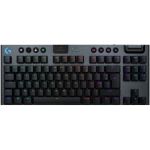 image produit Logitech G G915 X LIGHTSPEED TKL Clavier gaming sans fil ultra-plat, touches PBT double couche, touches entièrement programmables, rétroéclairage RVB, GL Red Linear - PC/Mac, FRA AZERTY - Noir