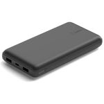 image produit Belkin Batterie externe USB-C 20000mAh (power bank puissance de 20K, entrée et sortie USB-C, 2 ports USB-A, câble USB-C vers USB-A fourni, pour iPhone, Galaxy, Pixel, iPad, AirPods, etc.) - Noir