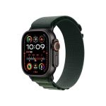 image produit Apple Watch Ultra 2 (49 mm GPS + Cellular) Montre de Sport connectée avec Boîtier en Titane Noir et Boucle Alpine Vert foncé (Small). Suivi de l’activité, GPS Haute précision, Neutre en Carbone