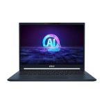 image produit MSI Stealth 14 AI Studio A1VGG-003FR : Intel Core Ultra 9 185H – 32GB DDR5 – SSD 1TB – Nvidia RTX4070 8GB – 14' 2,8k 120Hz – Windows 11 Famille