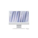 image produit Apple iMac Ordinateur de Bureau Tout-en-Un avec Puce M4, CPU 8 cœurs et GPU 8 cœurs : Conçu pour Apple Intelligence, écran Retina 24'', 16 Go de mémoire unifiée, 256 Go de Stockage SSD ; Argent