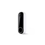 image produit Arlo Sonnette HD, Sonnette de Surveillance WiFi Exterieure Sans Fil, Autonomie de 6 mois, Capteur de Mouvement, Vision Nocturne, Audio Bidirectionnel, Essai Arlo Secure inclus, Blanc - livrable en France