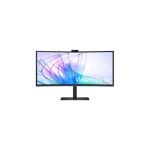 image produit Samsung Ecran PC ViewFinity S65VC, 34" 100Hz - Dalle VA Incurvée 1000R, Résolution WQHD : 3440 x 1440 , 5ms, 3000:1, Adaptative Picture, Auto Source Switch+, KVM Switch,Pied Ajustable, Display port - livrable en France