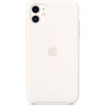 image produit Apple Coque en Silicone (pour iPhone 11) - Blanc