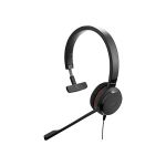 image produit Jabra Evolve 30 UC Mono Casque - Casque Unified Communications pour VoIP Softphone avec annulation passive du bruit - Câble USB avec contrôleur - Noir - livrable en France