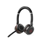 image produit Jabra Evolve 75 MS Casque Stereo sans fil supra-auriculaire - Casque certifié Microsoft avec batterie longue durée - Adaptateur Bluetooth USB - Noir